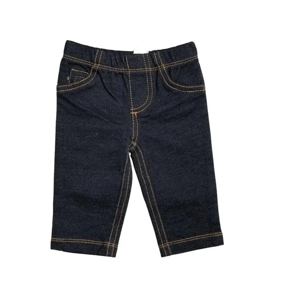 Carters Baby Boy 3 Pc Outfit Short Long Sleeve Shirts Jeans Super Handsome 9 M‎